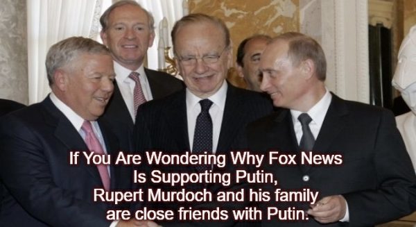 Robert Kraft, Rupert Murdoch, Putin