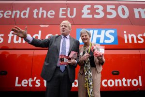 Fostul primar al Londrei Boris Johnson a promis celor care voteaza pentru Brexit 350 de milioane de lire saptamanal pentru sistemul de sanatate national.