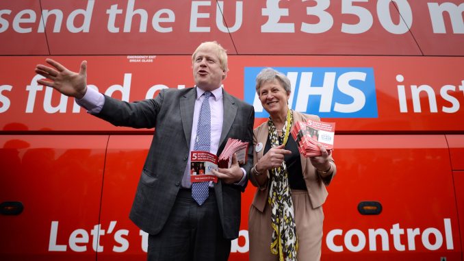 Fostul primar al Londrei Boris Johnson a promis celor care voteaza pentru Brexit 350 de milioane de lire saptamanal pentru sistemul de sanatate national.