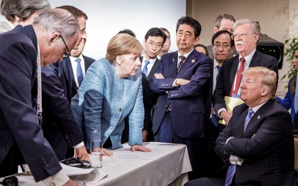 Donald Trump, Cancelarul Germaniei, Angela Merkel Shinzo Abe, premierul Japoniei