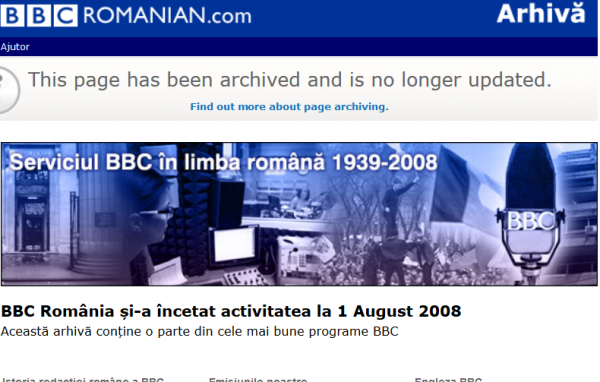 La 25 iunie 2008, BBC a anunțat că își va închide serviciul în limba română după 69 de ani de emisie, începând cu 1 august 2008.