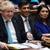 Boris Johnson, Rishi Sunak și Priti Patel