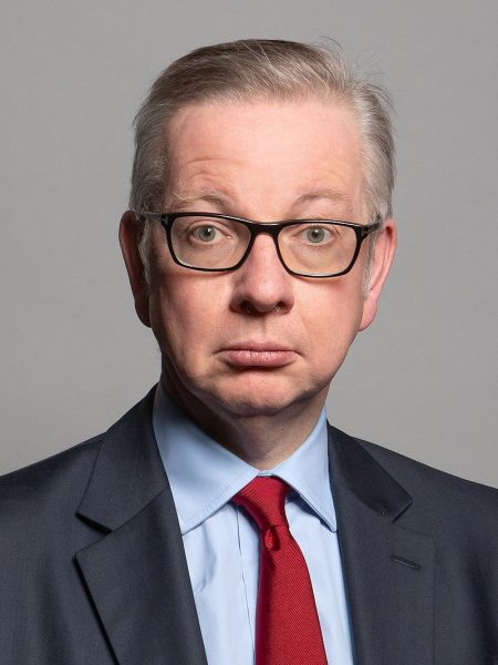 Michael Andrew Gove este un politician britanic care servește ca secretar de stat pentru creșterea nivelului, locuințe și comunități și ministru pentru relații interguvernamentale din 2021. Din 2005 este membru al Parlamentului pentru Surrey Heath.