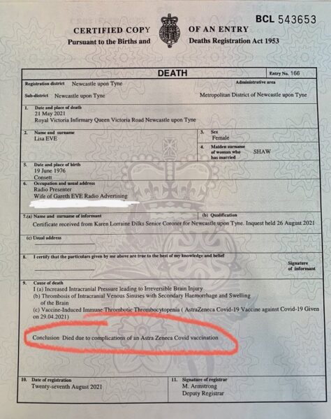 Dacă un medic nu a văzut decedatul în cele 28 de zile înainte de deces sau în orice moment după deces, poate completa MCCD (certificatul medical de cauza decesului), totuși, registratorul ar trebui să trimită MCCD medicului legist. Această perioadă de timp va rămâne la 28 de zile și nu va reveni la 14 zile înainte de pandemie