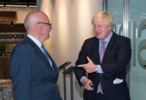 Lordul Rothermere și Rupert Murdoch par să se fi certat din cauza lui Boris Johnson.
