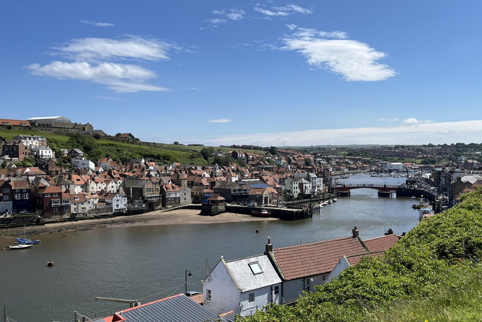 Whitby este un oraș balnear din Yorkshire, în nordul Angliei, despărțit de râul Esk. Pe faleza de est, cu vedere spre Marea Nordului, ruinele bisericii gotice Whitby Abbey au fost sursa de inspirație a lui Bram Stoker pentru „Dracula”.